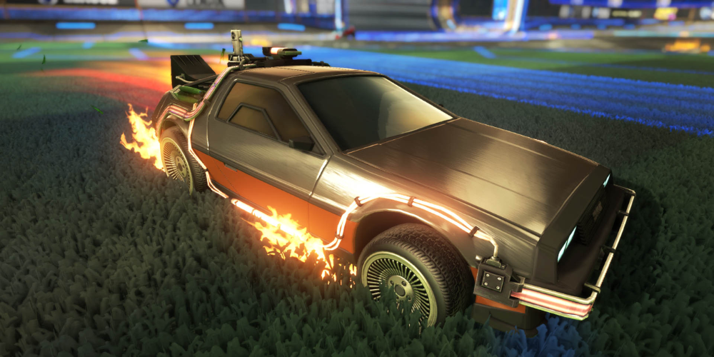 Rocket League gold car